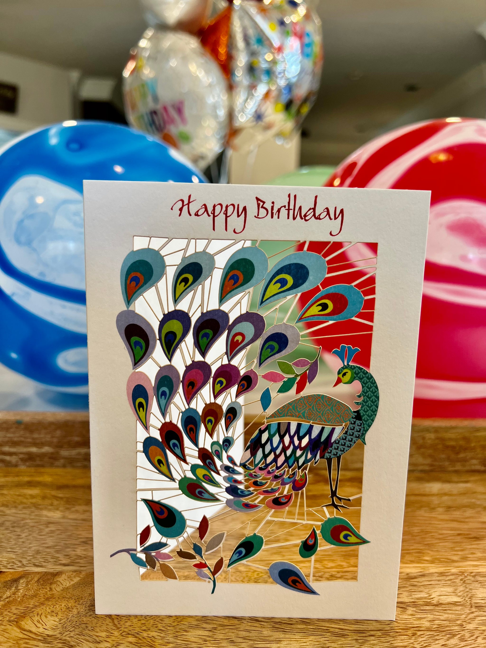 RPM119 Happy Birthday Peacock – Shadywood Designs