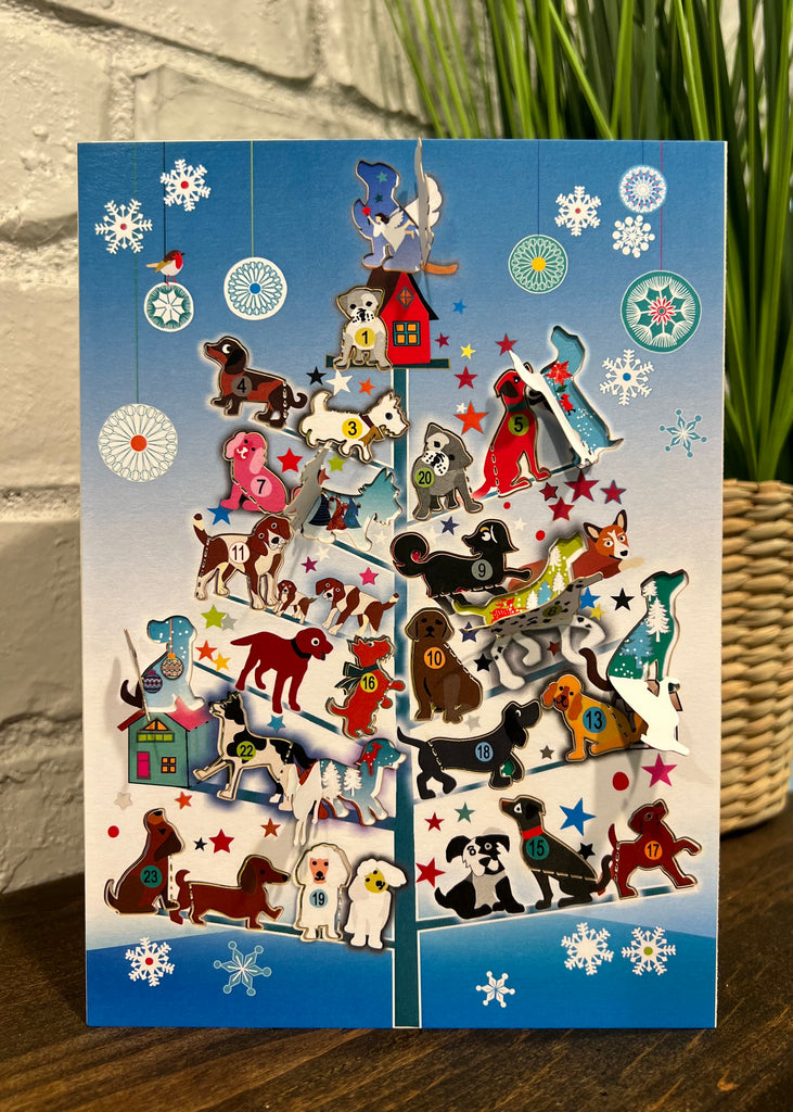 AD10 Dog Advent Calendar card