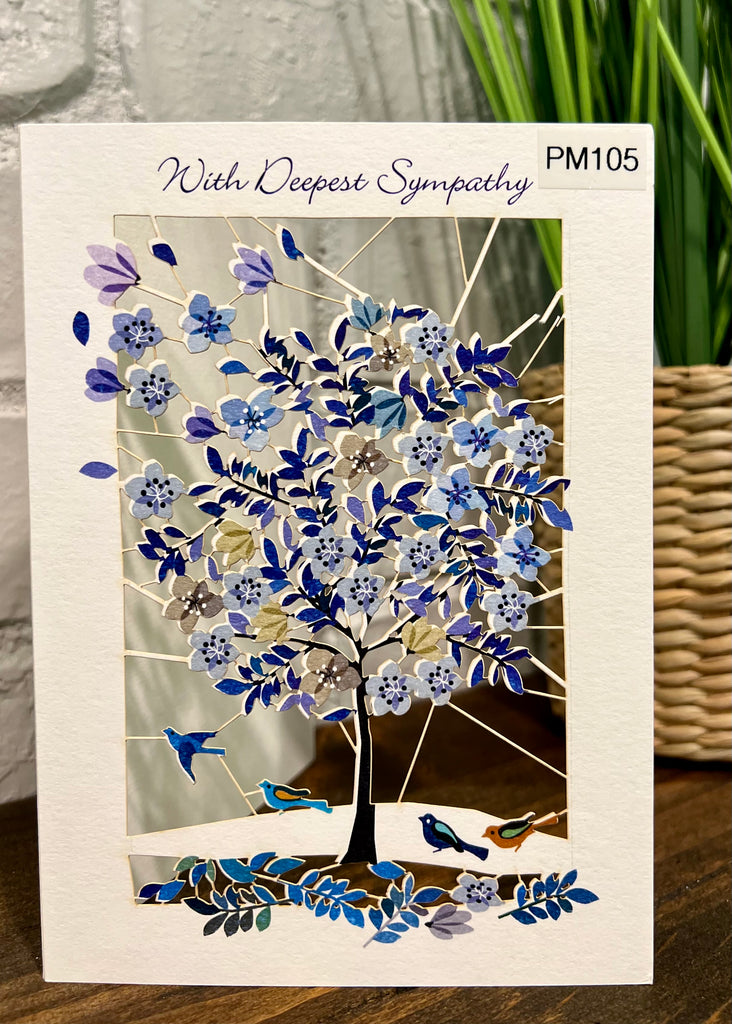RPM105- Sympathy blue flower tree