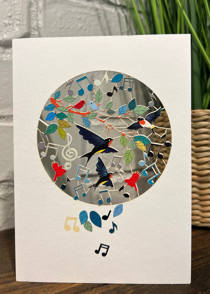 RPM411 Birds with music notes